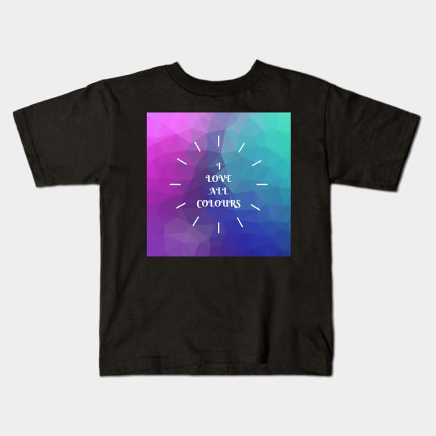 Colours Kids T-Shirt by Designuper